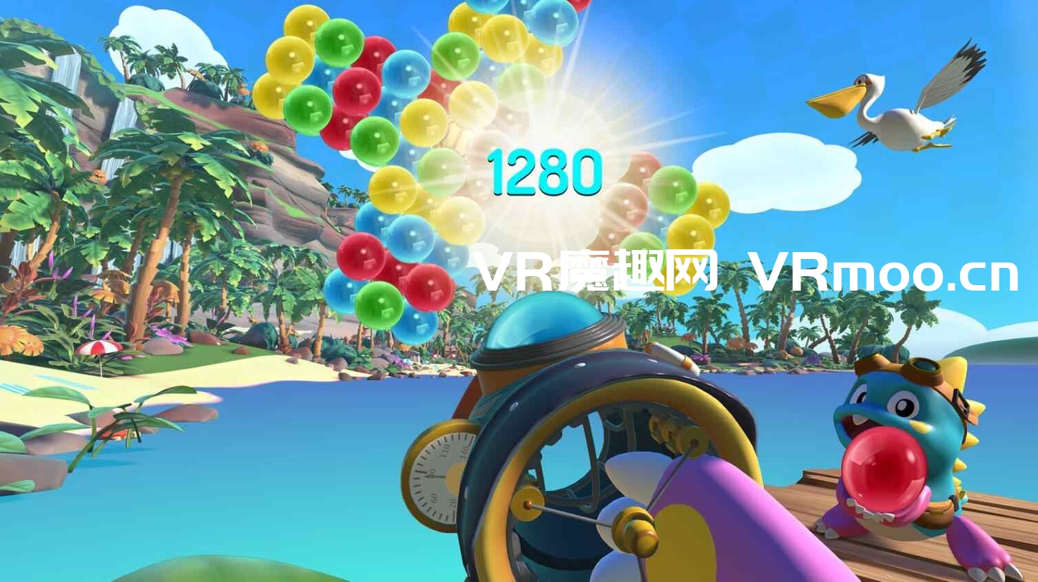 2333VR | Oculus Quest 游戏《Puzzle Bobble VR: Vacation Odyssey》泡泡龙VR