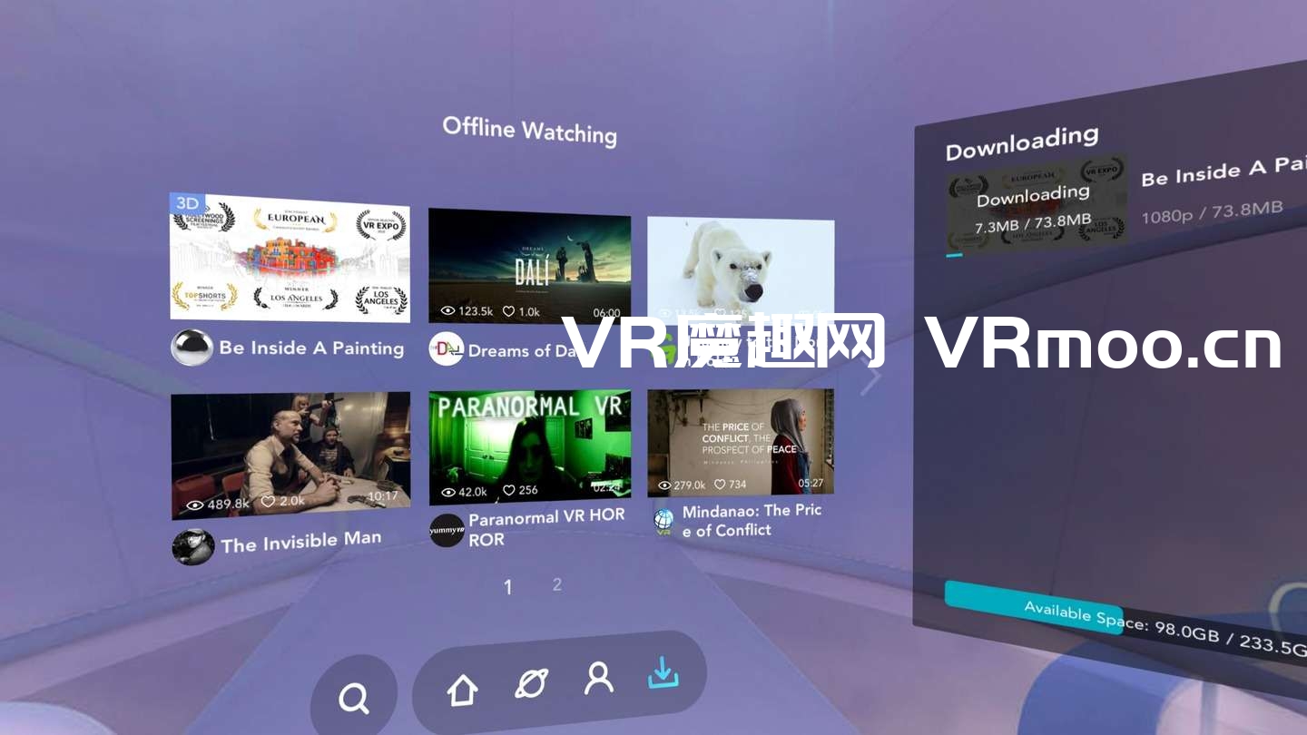 2333VR | Oculus Quest 应用《VeeR VR and 履客 VR》在线观看 VR视频动漫