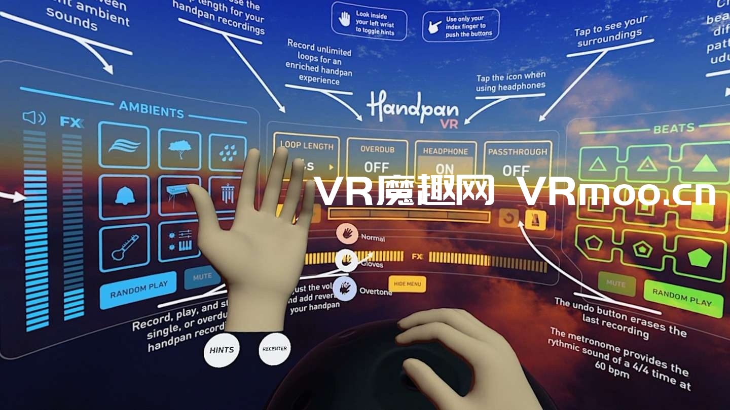 2333VR | Oculus Quest 游戏《Handpan VR》手碟 VR