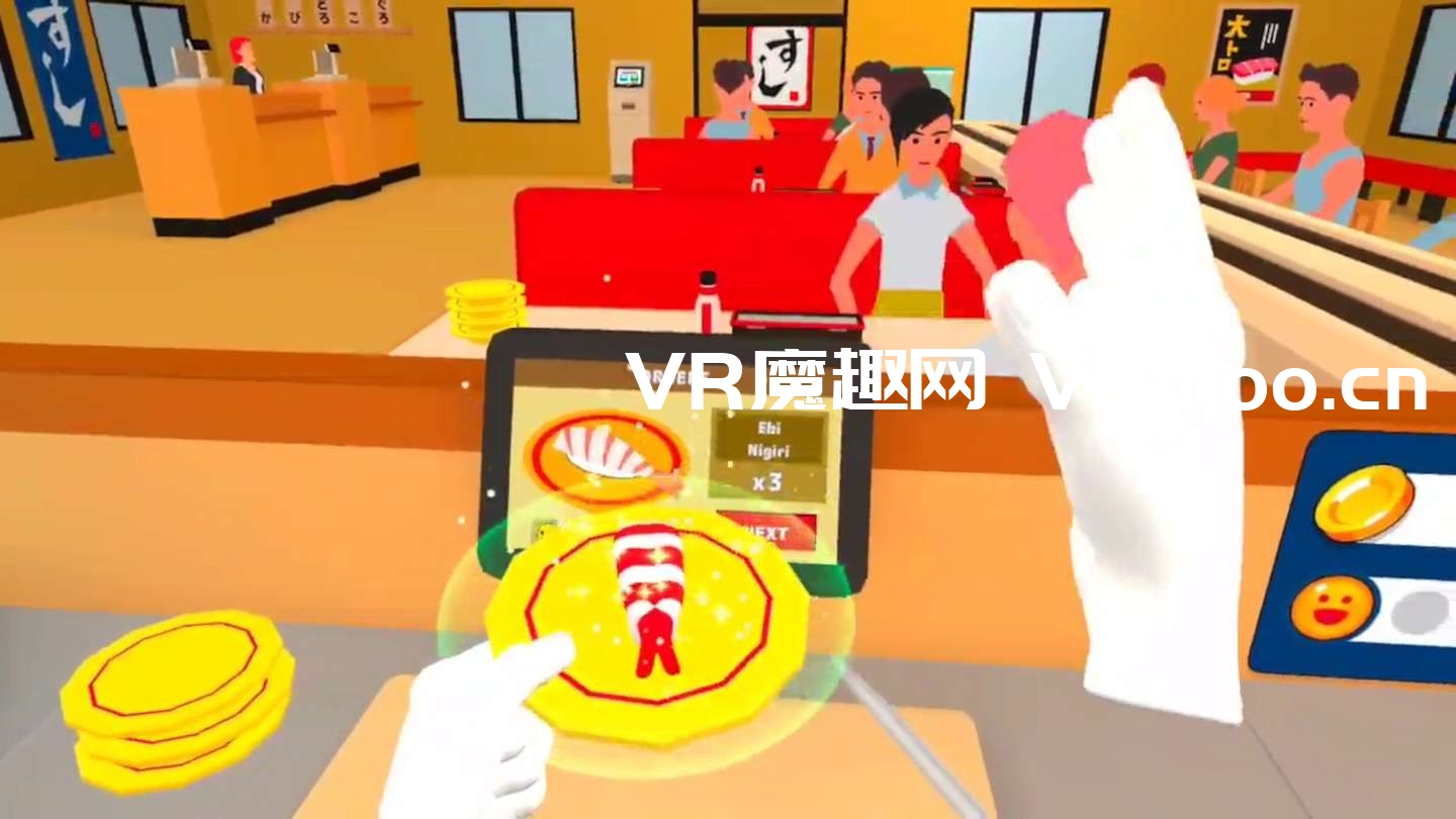 2333VR | Oculus Quest 游戏《Kaiten Sushi VR》传送带寿司