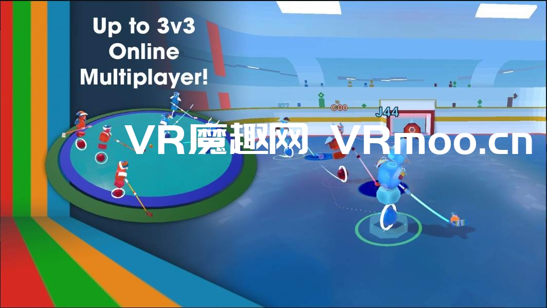 2333VR | Oculus Quest 游戏《Hockey Bockey》卡通冰球