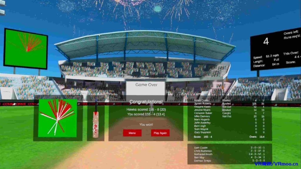 2333VR | Oculus Quest 游戏《Cover Drive Cricket》板球模拟器