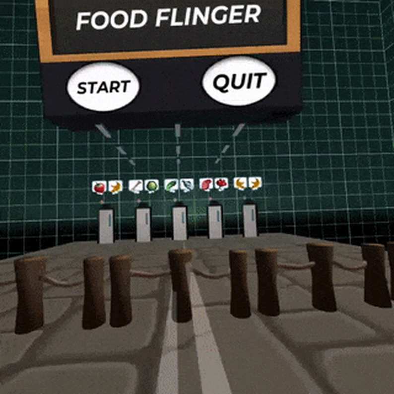 2333VR | Oculus Quest 游戏《Food Flinger VR》美食捕手