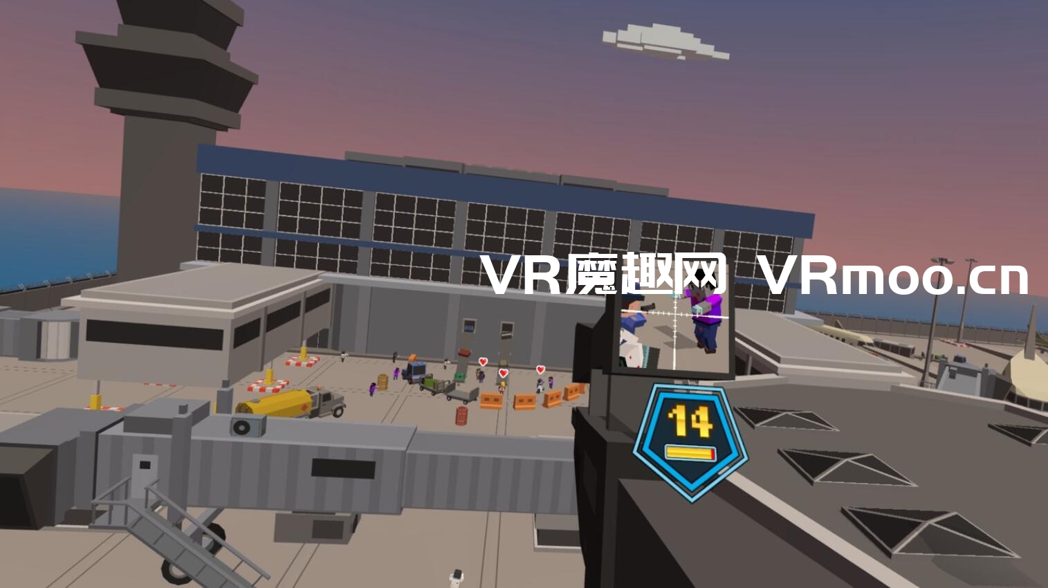 2333VR | Oculus Quest 游戏《Voxel Shot VR》像素僵尸