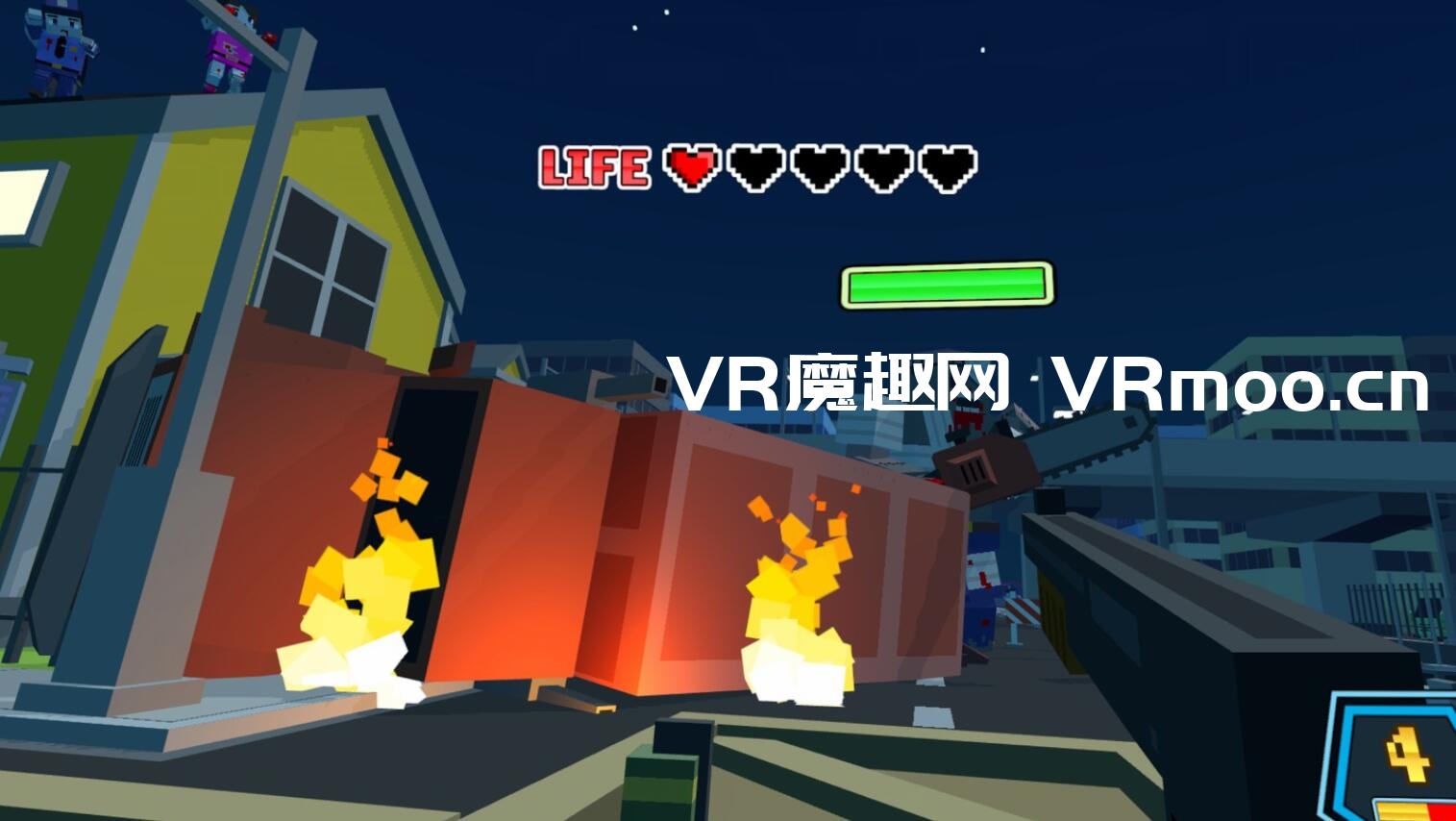 2333VR | Oculus Quest 游戏《Voxel Shot VR》像素僵尸