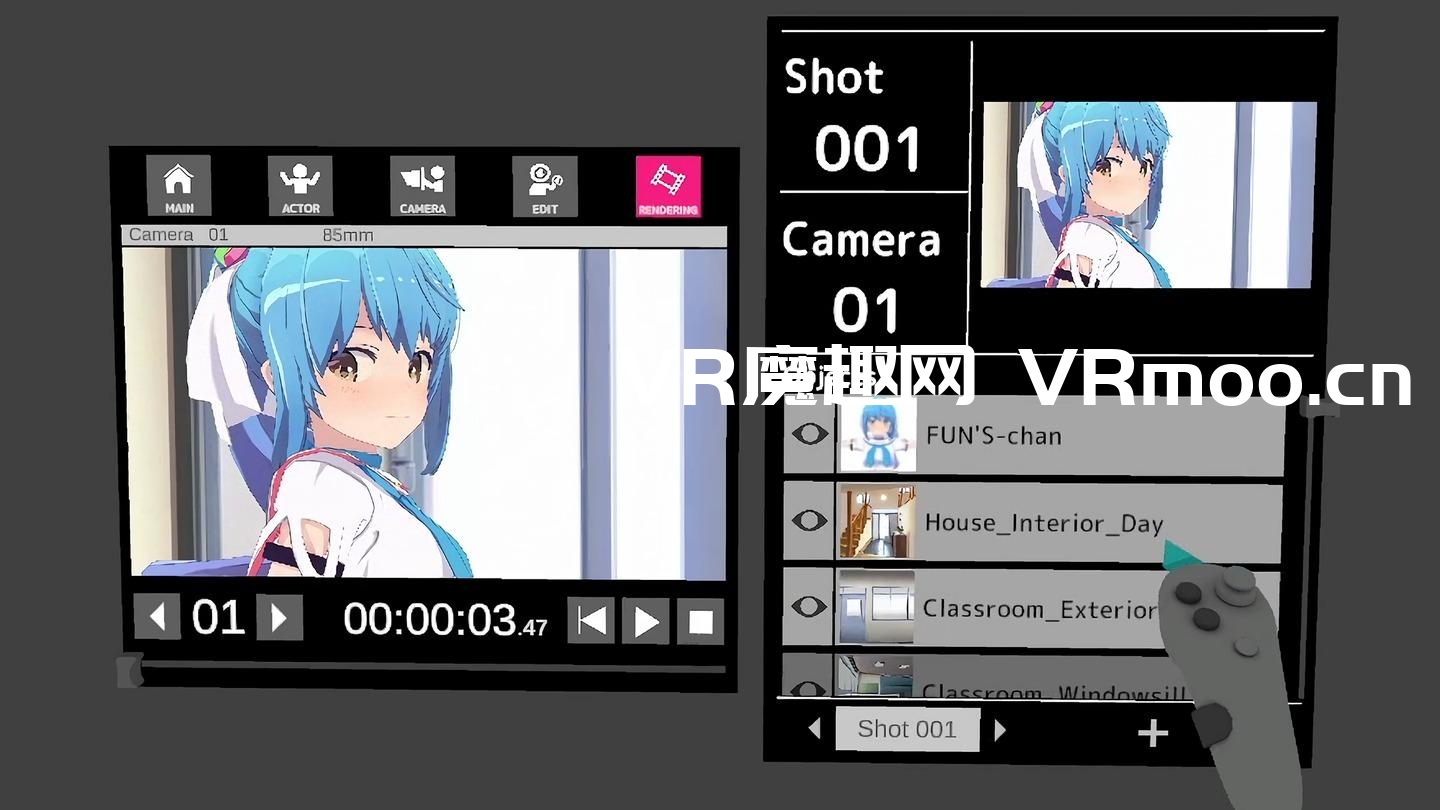 2333VR | Oculus Quest 动漫游戏《RiBLA Studio VR》动漫工作室